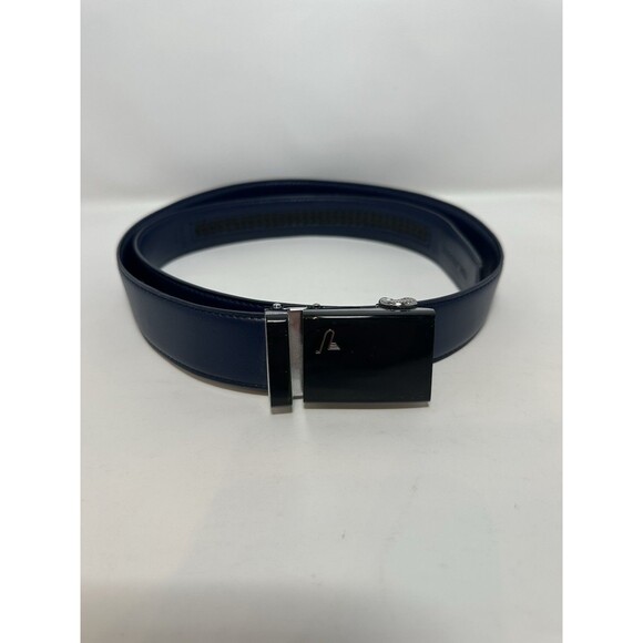 Other - Mission Belt Mens Leather Ratchet Size 36-40 Navy Blue